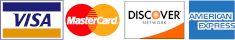 Payments - Visa, Mastercard, Discover, American Express